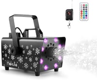 HAKUTA 800W Hógép 8 RGB LED Világítással, 13 Színmóddal és 2 Távirányítóval - Esküvőkre, Partikra, Halloweenre, Karácsonyra, Színpadi Előadá 1