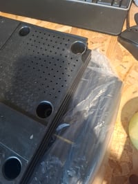 vidaXL Strat înălțat cu aspect de ratan cu folie pentru seră, 160x40x153 cm, gri-albăstrui — colț rupt, fără manual (stare: vezi a 2-a imagine) 2