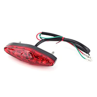 12V Univerzális 15 LED Motorkerékpár Hátsó Féklámpa Stop Lámpa ATV Dirt Bike Quad B változat - Használt, hiányos (állapot: lásd a 2. képet) 4