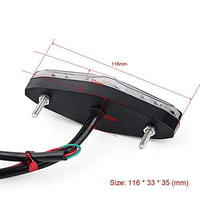 12V Univerzális 15 LED Motorkerékpár Hátsó Féklámpa Stop Lámpa ATV Dirt Bike Quad B változat - Használt, hiányos (állapot: lásd a 2. képet) 8