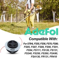 ADEFOL Stihl C26-2 Autocut Fűkasza Fej Készlet (2db) - Kompatibilis FS55 FS56 FS70 FS80 FS85 FS87 FS90 FS111 FS120 FS131 FS240 Modellekkel 2