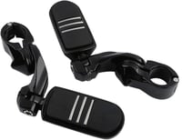 Harley Touring modellek univerzális fekete lábtartó - TCMT 32mm-es rövid, döntött highway peg 4