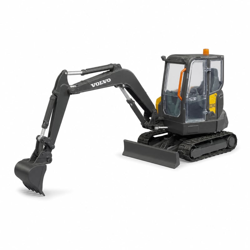 Bruder 02465 Volvo ECR40 kompakt kotró játék 1:16 méretarányú, gumilánctalppal és — Sérült a csomagolás (állapot: lásd a 2. képet)