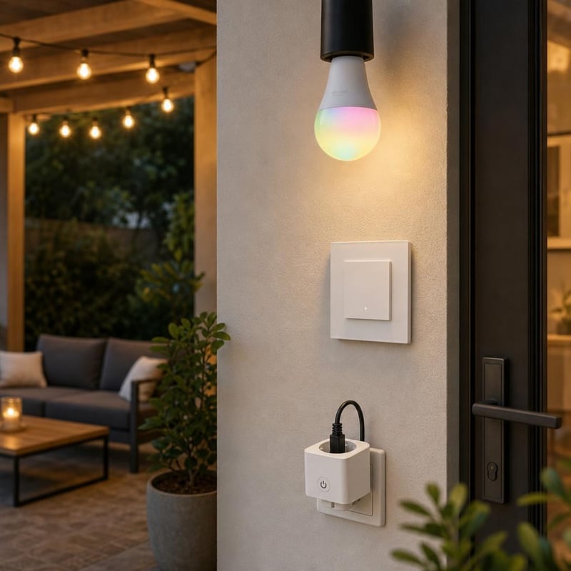 Smart Home početni set: 1x B22 LED žarulja + 1x pametna utičnica + 1x WiFi pametni prekidač
