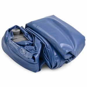 Bestway TriTech Queen madrac na napuhavanje s ugrađenom električnom pumpom 203x152x46 cm plavi – nepotpun, nedostaje torba i (stanje: vidi 2. sliku)