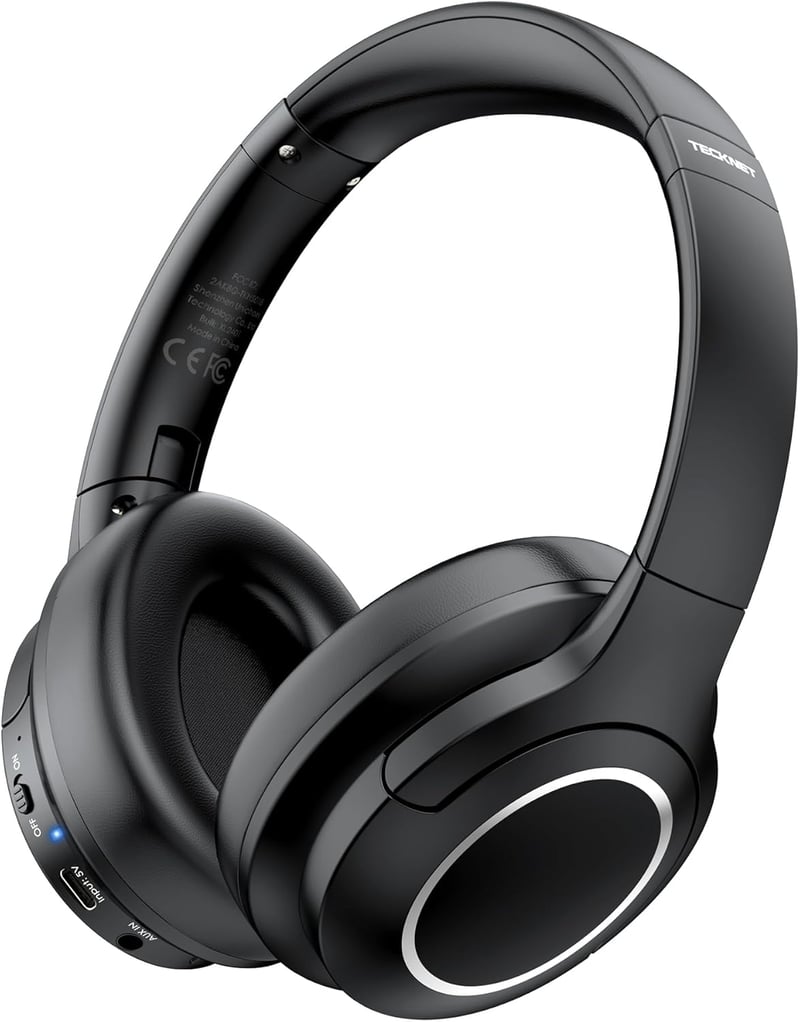 TeckNet Bluetooth Fejhallgató Vezeték Nélküli Hi-Fi Sztereó Mikrofonnal Zajszűréssel