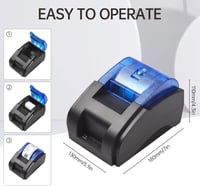Bisofice 58 mm-es Hőpapíros Nyugtanyomtató USB/Bluetooth Csatlakozással, Windows/Linux/Android/iOS Kompatibilitás, ESC/POS Támogatás 4