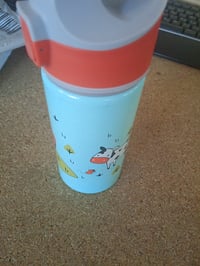 SIGG Miracle Tractor alumínium gyerek kulacs szívószállal, vízzöld-narancs, 0,4 l — horzsolás a terméken (állapot: lásd a 2. képet) 4