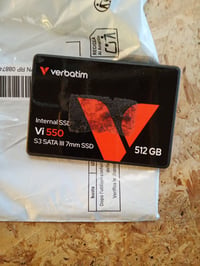 Verbatim Vi550 S3 interni SSD 512 GB, 2,5 inča SATA III, 7 mm, 3D NAND, crni - Gornja strana uprljana (stanje: vidi drugu sliku) 2