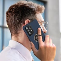 Samsung Galaxy A53 5G ütésálló tok 360°-os gyűrűs állvánnyal - Tengerkék 7