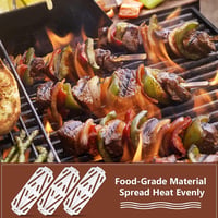 GFTIME Rozsdamentes Acél Flavorizer Sín Weber Genesis II 300 Sorozathoz - 31,8 cm Hőterelő Ízesítő Rudak Grillhez - 3 db Csomag 8