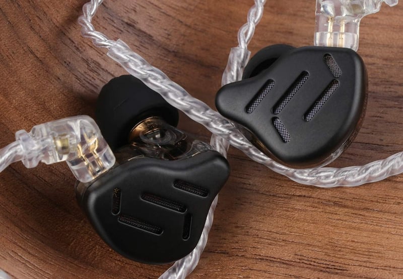 KZ Zax HiFi fülhallgató - 1DD+7BA hibrid, cink ötvözet, leválasztható kábel, fekete