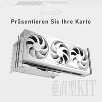 EZDIY-FAB Függőleges GPU Tartó PCIe 4.0 Riser Kábellel - 115mm Fehér Shield Sorozat RTX40 Kártyákhoz - Teljes PCIe Slotokhoz 6