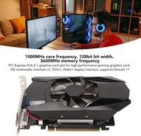 ASHATA HD7670 jatekgrafikus karta 4GB GDDR5 128 bites PCI Express x16 2.1 hutessel DirectX 11 támogatással 3