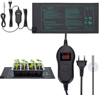 LERWAY Fűtőszőnyeg Terrárium Növény Hüllő Fűtőpad 30W 52x25cm Üvegház Melegítő Matrac Gyík Kígyó Teknős 1