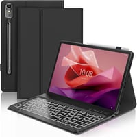 FARYODI billentyűzet Lenovo Tab P12 12.7 hüvelykes (2023) táblagéphez – 7 színű háttérvilágítással, levehető vezeték nélküli Bluetooth billentyűzet francia AZERTY kiosztással, fekete – kompatibilis a Lenovo Tab P12 12.7" 3K (TB371FC) 1