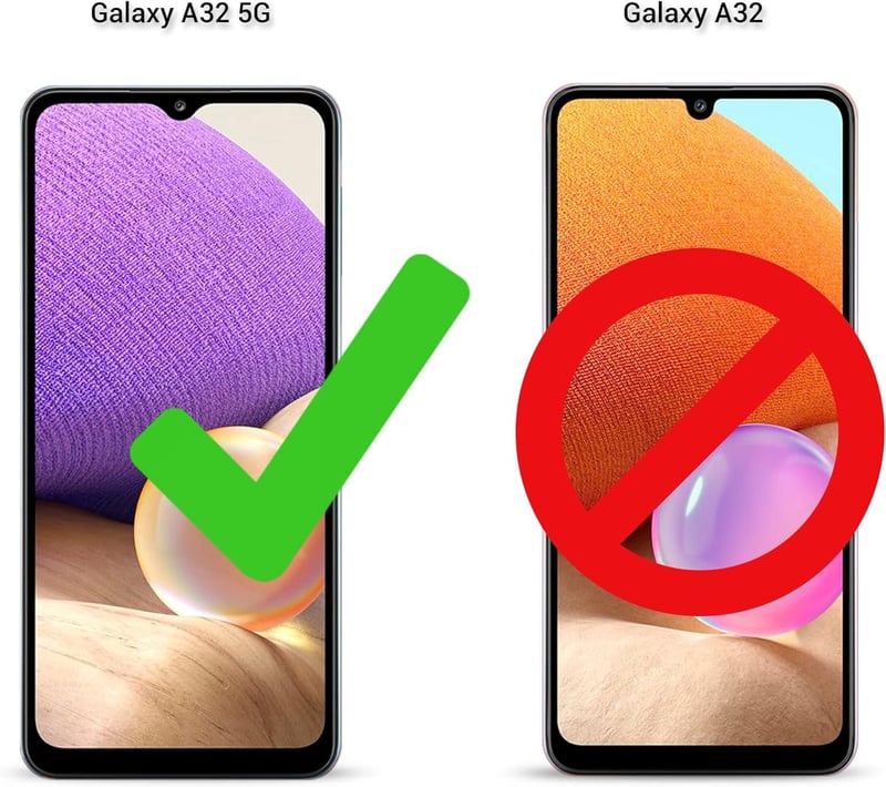 Samsung A32 5G Átlátszó Védőtok Fekete Szegéllyel