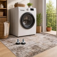 Set silențios pentru mașina de spălat: 2x picior reglabil Samsung + covoraș antiderapant 160x230 cm 1