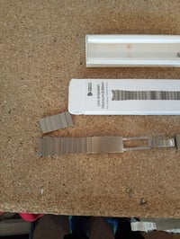 Samsung Hochuen Link Bracelet Titanium Edition remen za pametni sat Galaxy Watch5 Pro, srebrni remen od nehrđajućeg čelika 3