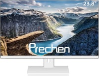 Prechen 23,8" FHD Monitor - Fehér Keret Nélküli Gamer Képernyő, 75Hz, VA Panel, 1920x1080, HDMI/VGA, 4ms, VESA, Szemkímélő Technológia, Irod 1