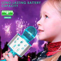 KIDWILL 5 az 1-ben Bluetooth Karaoke Mikrofon Hangszóróval és FM Rádióval, Gyerekeknek és Felnőtteknek 6