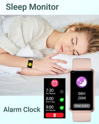 HUAKUA Okosóra Lépésszámlálóval - Nagy Kijelzős, Vízálló Fitnesz Tracker, App Nélkül 5