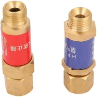 BiuZi M16x1,5 Oxigén-Acetilén Visszacsapószelep - Sárgaréz HF-2 Lángzár, CE Tanúsított Hegesztési Tartozék, Gázvisszaáramlás Elleni Védelem 5