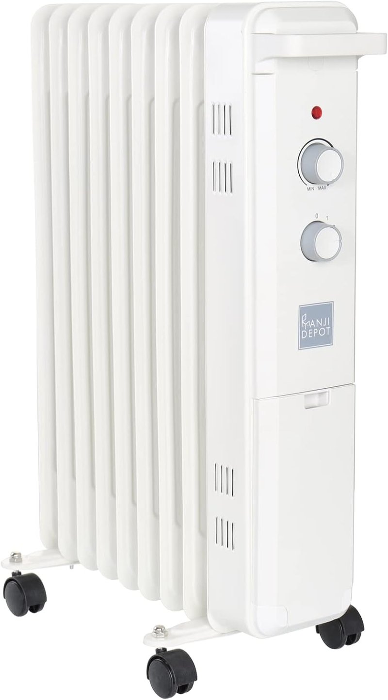 ANJI DEPOT 2000W-os energiatakarékos olajradiátor 9 bordával, 3 fokozattal