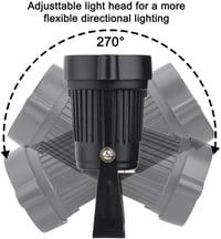 Aulyun 4 db-os 5W COB LED kerti lámpa szett, földbe szúrható, vízálló 8