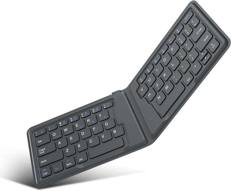 MoKo Összehajtható Bluetooth angol Billentyűzet - Univerzális, Vezeték Nélküli, Újratölthető, Ultravékony, Ergonomikus - iOS, Android, Windows 