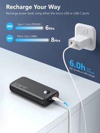 Snomh 27000mAh Powerbank - 22.5W Gyorstöltő 4 Portos LED Kijelzővel 3
