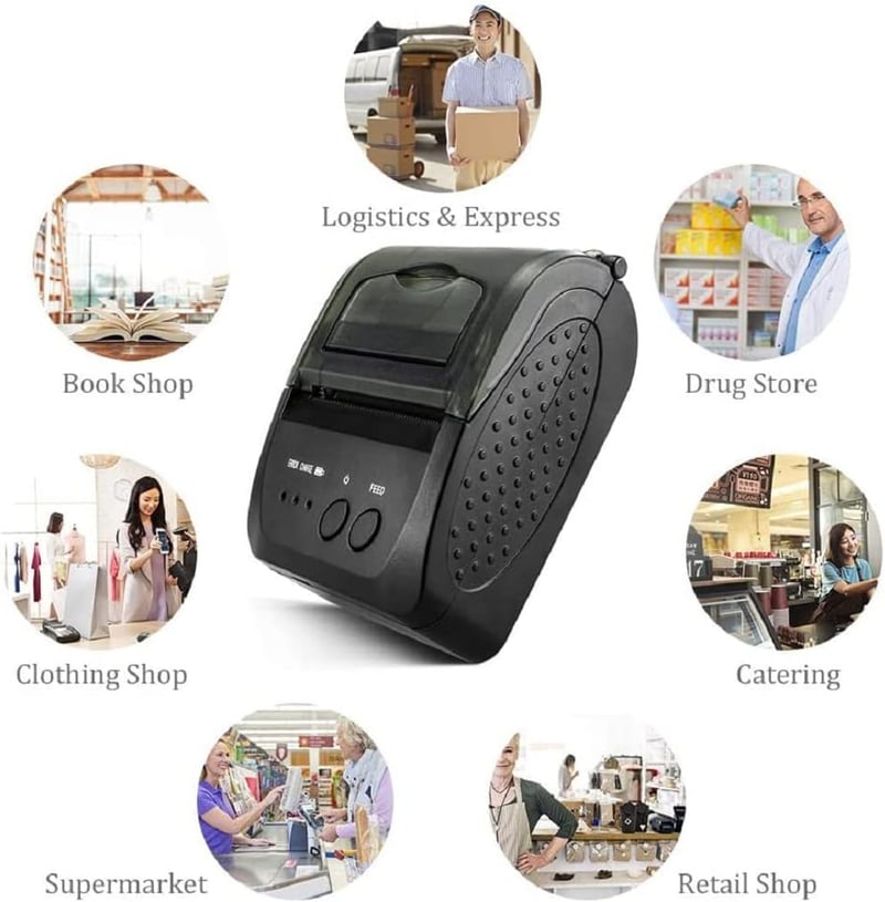 NETUM 58mm-es Bluetooth Hordozható Hőnyomtató Android/PC Kompatibilis
