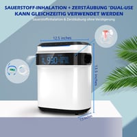 Creliver Otthoni Oxigénkoncentrátor - 93% Tisztaság, 1-7L/perc, 24 Órás Használat, Hangutasítással 2