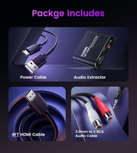 Avedio Links 4K HDMI Audio Kinyerő - PS5, XBOX, Fire Stick Kompatibilis 9