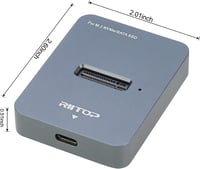 RIITOP M.2 NVMe és SATA SSD USB-C adapter - külső SSD dokkoló 5