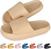 Cozislides Felhő Papucs - Csúszásmentes Gumi Házicipő Khaki 38/39 EU 1