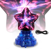 Comely 4W Csillag Alakú Plazmagömb - Érintés és Hangvezérelt USB Plazmalámpa Piros Fénnyel, 11x10x17 cm, Hálószobába, Nappaliba 1