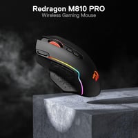 Redragon M810 Pro Vezeték Nélküli Gamer Egér, 10000 DPI, 8 Makró Gomb, Gyorstüzelés, 45 Órás Üzemidő, RGB Háttérvilágítás, PC/Mac 2