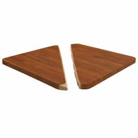 Blat de masă pătrat vidaXL din lemn masiv de stejar, maro închis, 50x50x2,5 cm — defect — defect, pentru piese: rupt în două (stare: vezi a 2-a imagine) 1