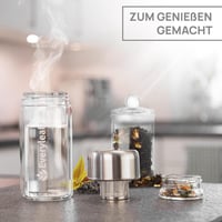 Prémium üveg teapalack beépített szűrővel, 270 ml 8