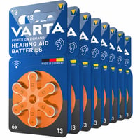 VARTA Power on Demand Hallókészülék Elem Type 13 Narancssárga 40 db hallókészülékhez Made in Germany 2