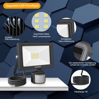 MEIKEE 25W LED Reflektor Mozgásérzékelővel - 2100 Lumen, IP66 Vízálló, Távirányítós, 3 Üzemmód, Állítható Fényerő, Kültéri Lámpa Kerthez, Ga 4
