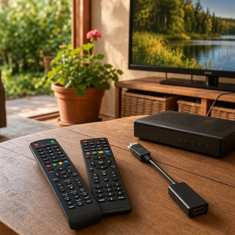 TV set za oporavak: 2x zamjenski daljinski + 1x aktivni DP-HDMI adapter