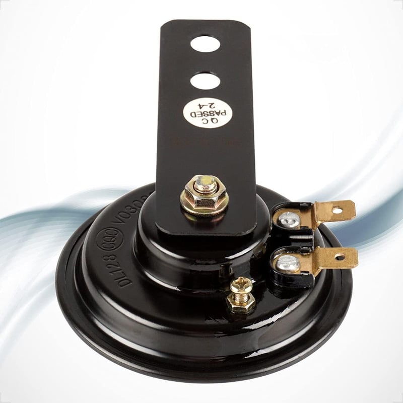 Evermotor 12V Univerzális Hangos Kürt - E-jelzésű, Motorokhoz, Autókhoz, Robogókhoz, Fekete