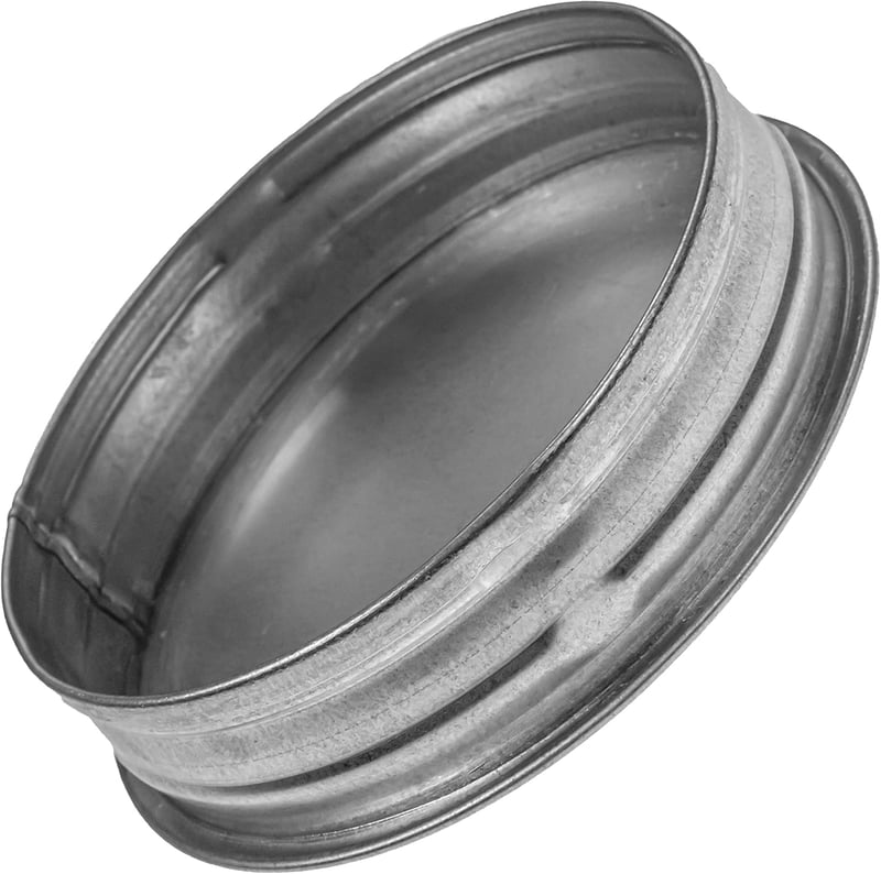 Vent Systems 125 mm Kerek Horganyzott Acél Szellőzőcső Fedél - Eső Elleni Védelem Szárítógéphez, Fűtés-Hűtés Rendszerekhez - Kültéri-Beltéri