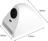 Wincal Automata Kézszárító 600W - Gyors Elektromos Kézszárító Készülék 35-60°C Hőmérséklettel, Intelligens Vezérléssel Otthonra, Hotelekbe,  2