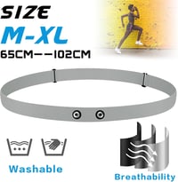 Polar, Garmin, Wahoo kompatibilis állítható mellkaspánt pulzusmérővel - Onlyesh szürke 3