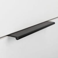 goldenwarm Fekete Alumínium Bútorfogantyú Szett - 5 db Modern Szekrényfogantyú Konyhaszekrényhez, Fiókhoz, 128 mm Furattávolság, Könnyen Sze 1