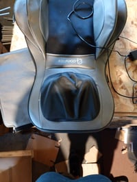 Masážny poťah na chrbát a krk Comfier Shiatsu s vyhrievaním, 2D/3D miesiacou masážou, vzduchovou kompresiou, masážou celého chrbta, sivý 2