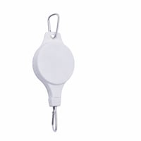 KLINNA Cârlig retractabil pentru plante, 1 buc. - Suport reglabil pentru ghivece și coșuri suspendate - Susținere pentru hrănitori de păsări 1-15 kg, alb 1
